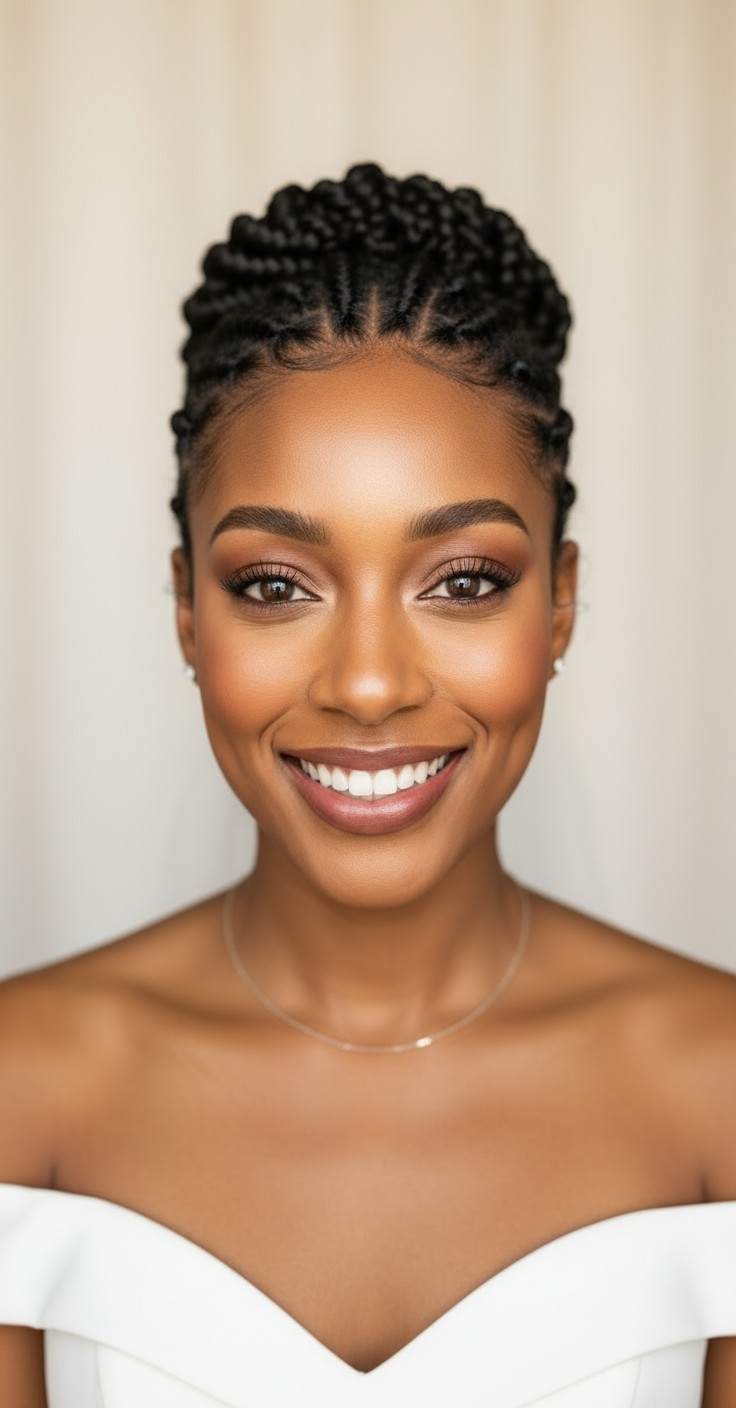 After Wedding Hair Updo Front